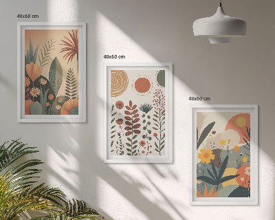 Set tablouri decorative Modele de plante Boho în natură