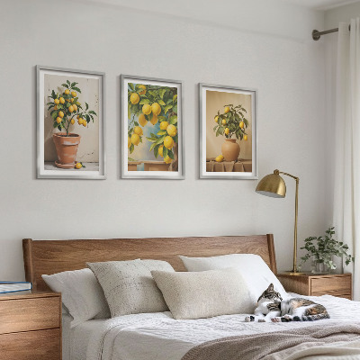Set tablouri decorative Lămâi într-un ghiveci și o vază