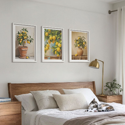 Set tablouri decorative Lămâi într-un ghiveci și o vază