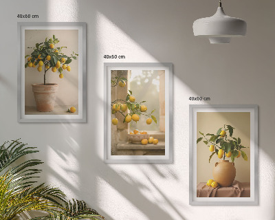 Set tablouri decorative Lămâi în ghivece