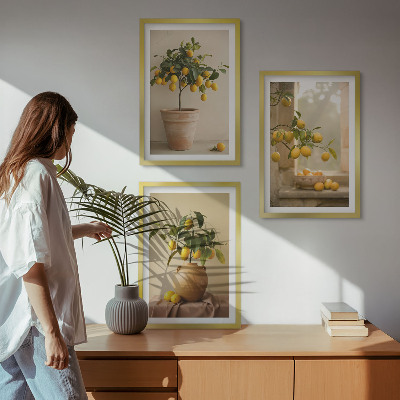 Set tablouri decorative Lămâi în ghivece