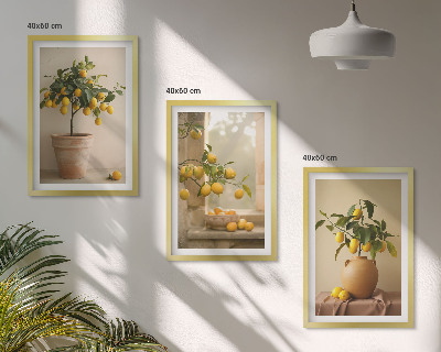 Set tablouri decorative Lămâi în ghivece