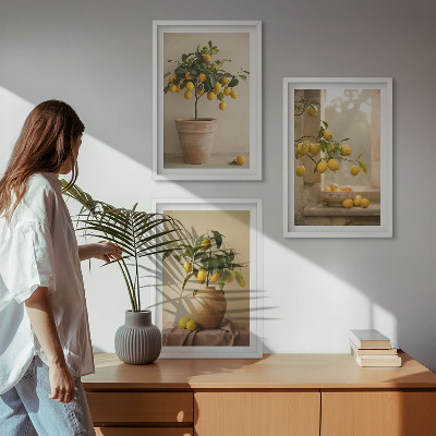 Set tablouri decorative Lămâi în ghivece