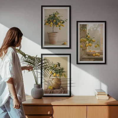Set tablouri decorative Lămâi în ghivece