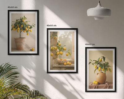Set tablouri decorative Lămâi în ghivece