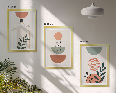 Set tablouri pentru dormitor Motive vegetale moderne