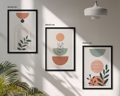 Set tablouri pentru dormitor Motive vegetale moderne