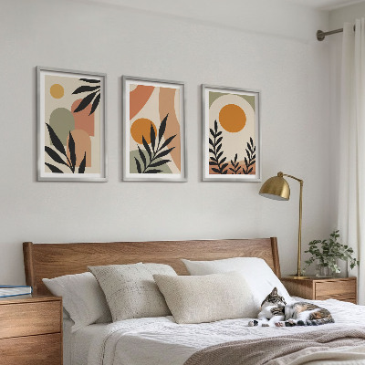 Set tablouri decorative Forme abstracte de plante