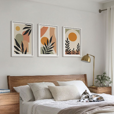 Set tablouri decorative Forme abstracte de plante