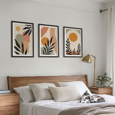 Set tablouri decorative Forme abstracte de plante