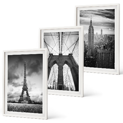Set tablouri decorative Turnuri de pod monocromatice