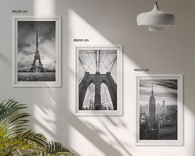 Set tablouri decorative Turnuri de pod monocromatice