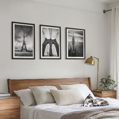 Set tablouri decorative Turnuri de pod monocromatice