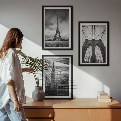 Set tablouri decorative Turnuri de pod monocromatice