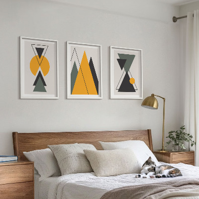 Set tablouri decorative Forme geometrice abstracte