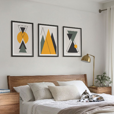 Set tablouri decorative Forme geometrice abstracte
