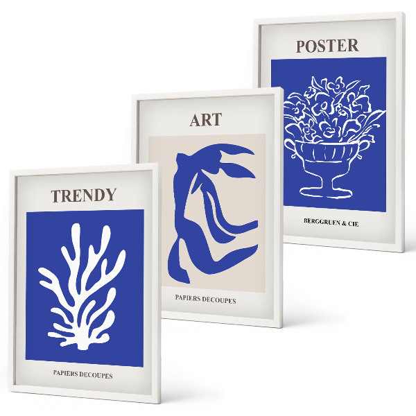 Set tablouri decorative Posterele abstracte ale lui Matisse
