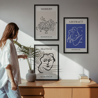 Set tablouri pentru dormitor Posterele moderne ale lui Matisse