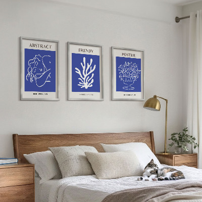 Set tablouri decorative Postere albastre elegante