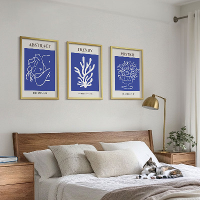 Set tablouri decorative Postere albastre elegante