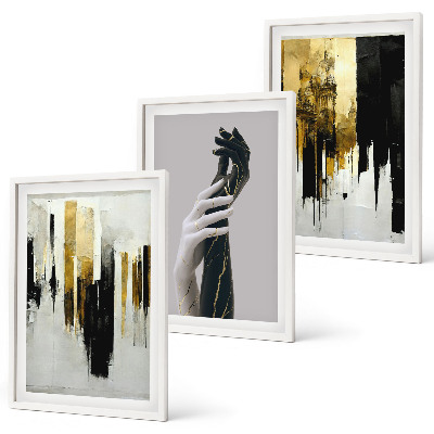 Set tablouri pentru dormitor Modele abstracte de pictură manuală