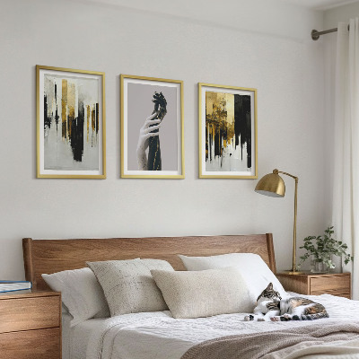 Set tablouri pentru dormitor Modele abstracte de pictură manuală