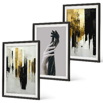 Set tablouri pentru dormitor Modele abstracte de pictură manuală