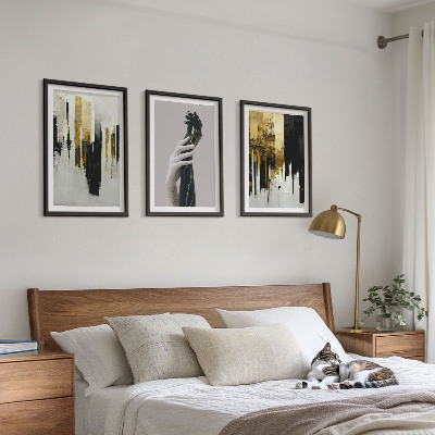 Set tablouri pentru dormitor Modele abstracte de pictură manuală