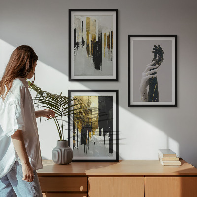 Set tablouri pentru dormitor Modele abstracte de pictură manuală