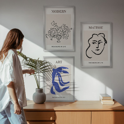 Set tablouri decorative Postere minimaliste abstracte
