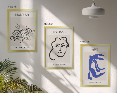 Set tablouri decorative Postere minimaliste abstracte