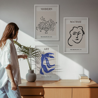 Set tablouri decorative Postere minimaliste abstracte