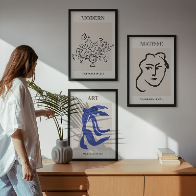 Set tablouri decorative Postere minimaliste abstracte