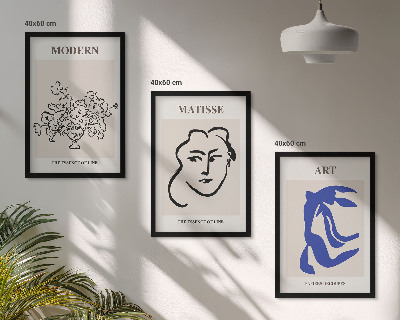 Set tablouri decorative Postere minimaliste abstracte