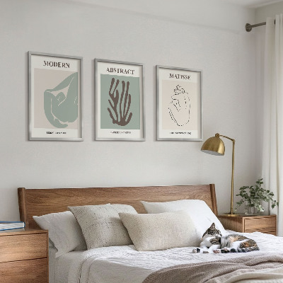 Set tablouri decorative Picturile abstracte elegante ale lui Matisse