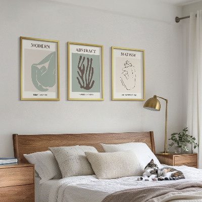 Set tablouri decorative Picturile abstracte elegante ale lui Matisse