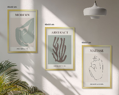 Set tablouri decorative Picturile abstracte elegante ale lui Matisse