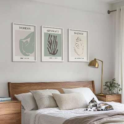 Set tablouri decorative Picturile abstracte elegante ale lui Matisse