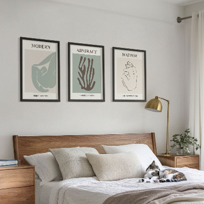 Set tablouri decorative Picturile abstracte elegante ale lui Matisse