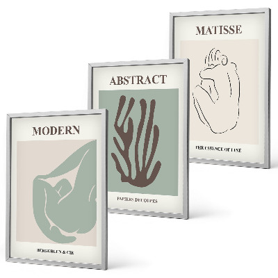 Set tablouri decorative Picturile abstracte elegante ale lui Matisse