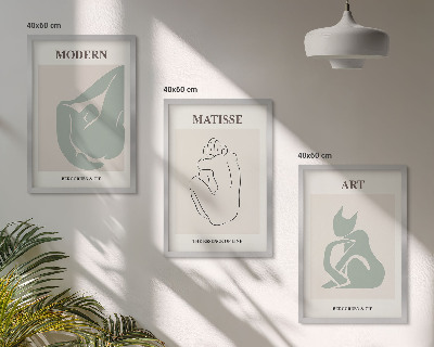 Set tablouri pentru dormitor Figuri pastelate abstracte