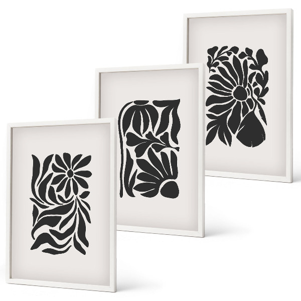 Set tablouri pentru dormitor Modele abstracte de plante