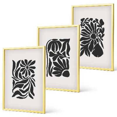 Set tablouri pentru dormitor Modele abstracte de plante