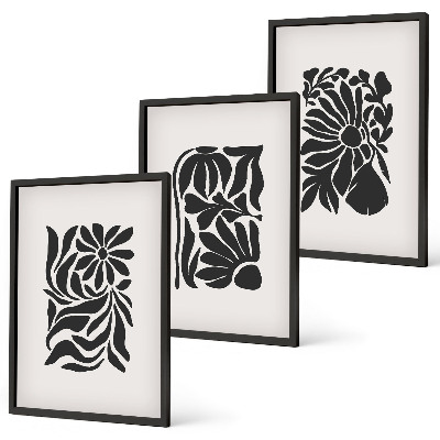 Set tablouri pentru dormitor Modele abstracte de plante