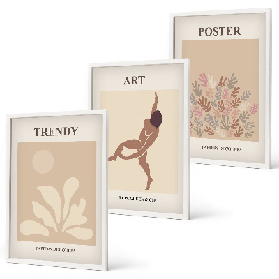 Set tablouri decorative Formele abstracte ale lui Matisse