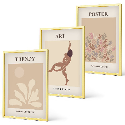 Set tablouri decorative Formele abstracte ale lui Matisse
