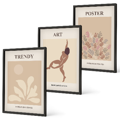 Set tablouri decorative Formele abstracte ale lui Matisse