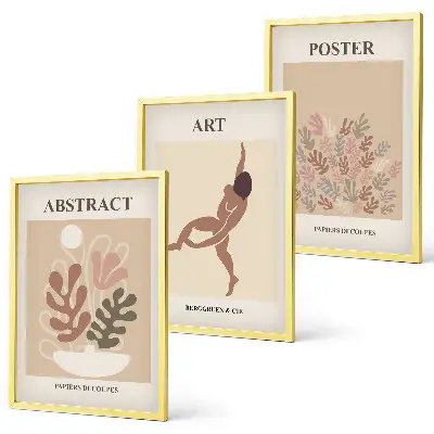 Set de tablouri pentru dormitor cu compoziții elegante în stil Matisse