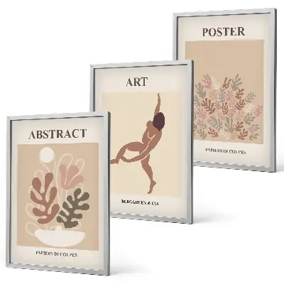Set de tablouri pentru dormitor cu compoziții elegante în stil Matisse