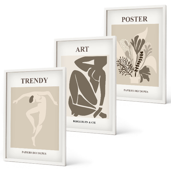 Set tablouri pentru dormitor Figurile vegetale ale lui Matisse